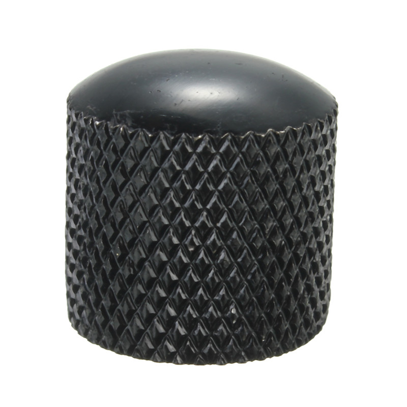 metal black dome tone guitar bass control knob button for fender tele