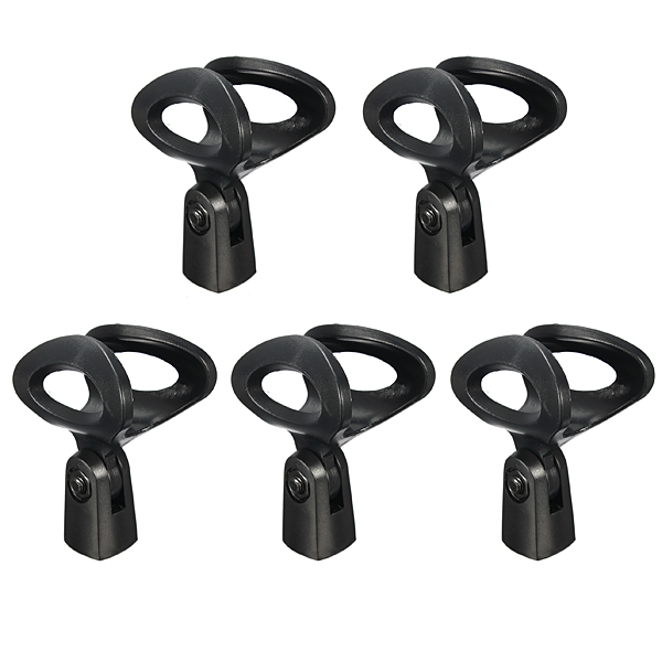 new 5pcs black mic microphone stand accessory small plastic clip clamp mount holder new 5pcs black mic microphone stand accessory small plastic clip clamp mount holder