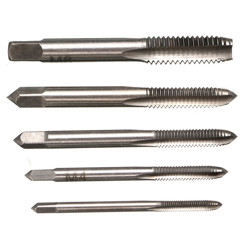 new 5pcs/set hss m3 m4 m5 m6 m8 machine spiral point straight fluted screw thread metric plug hand tap drill new 5pcs/set hss m3 m4 m5 m6 m8 machine spiral point straight fluted screw thread metric plug hand tap drill