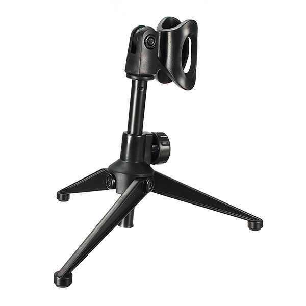 new adjustable metal desktop table mic microphone clamp clip holder stand tripod