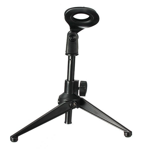 new adjustable metal desktop table mic microphone clamp clip holder stand tripod