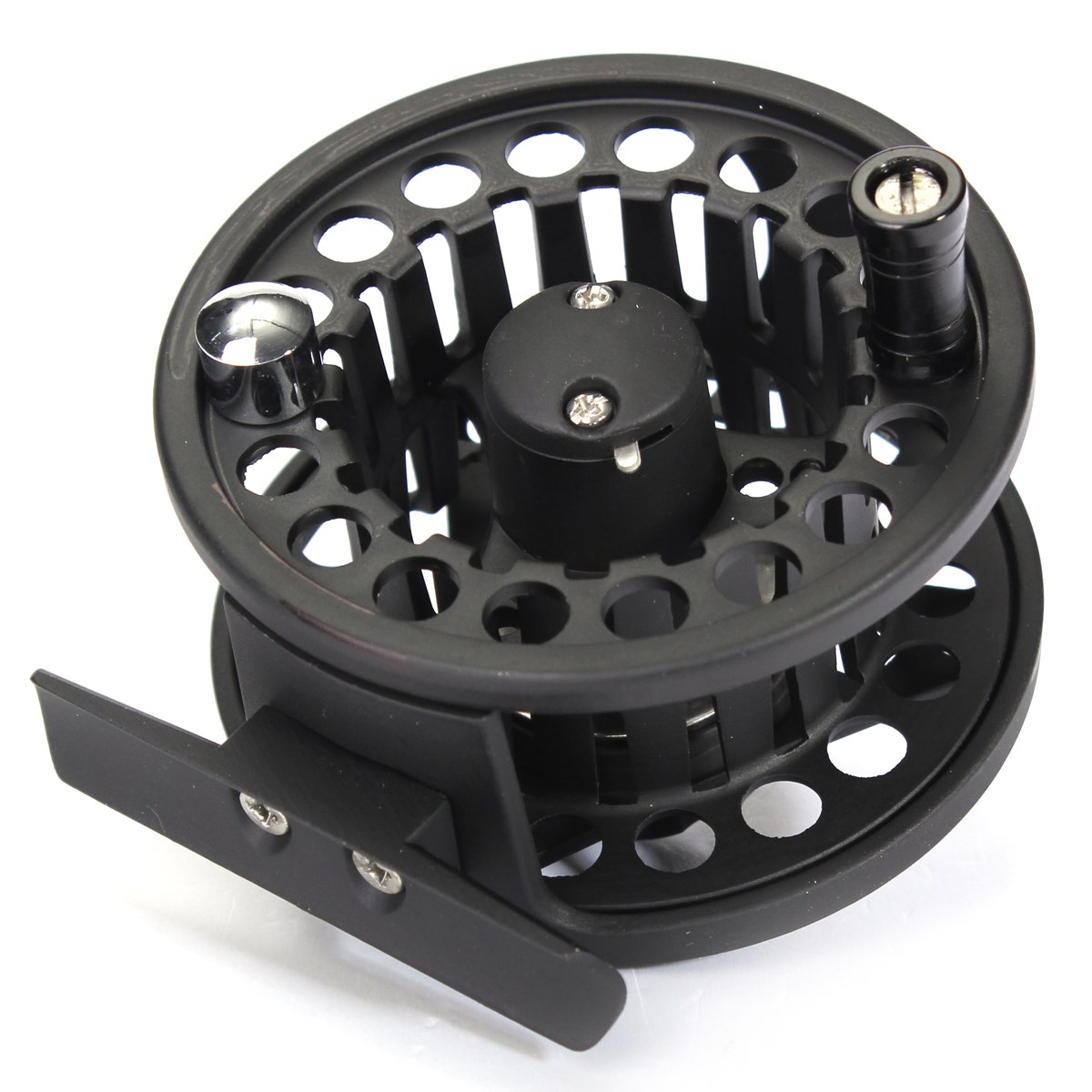 new aluminum frame coil spool 2+1bn right or left hand 74mm diameter black die large arbor bait casting fly fishing reel tackle