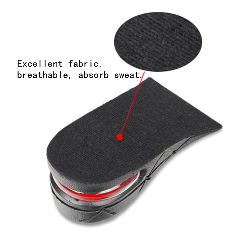new arrival 1 pair unisex shoe insole air cushion heel insert increase taller height lift 5 cm
