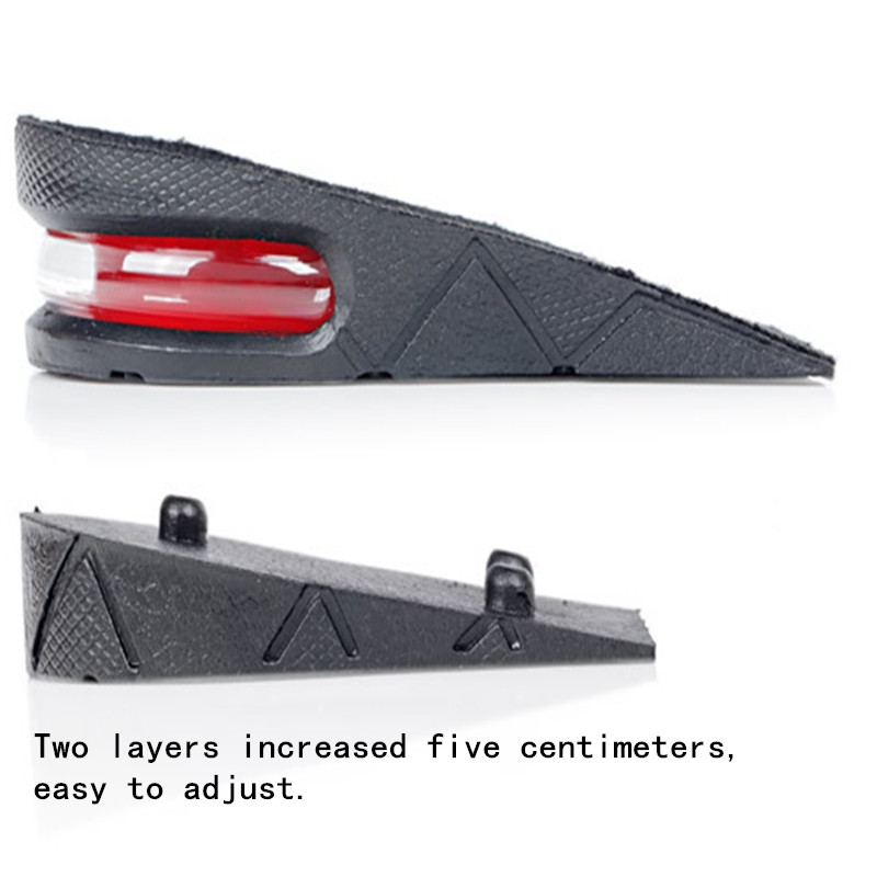 new arrival 1 pair unisex shoe insole air cushion heel insert increase taller height lift 5 cm