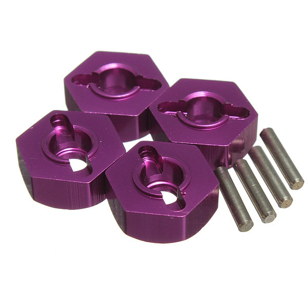 new arrival 12mm aluminum wheel drive hex with pin 4p hsp 1:10 upgrade parts 102042 (02134) purple