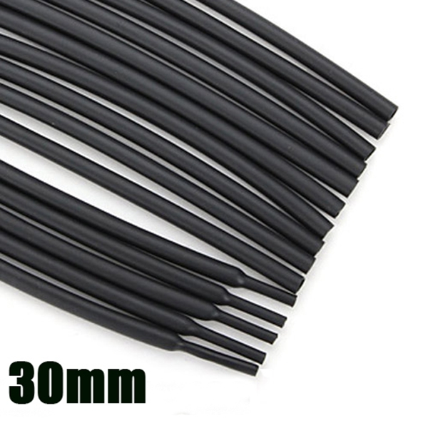 new arrival 2.4-50mm adhesive polyolefin 3:1 heat shrink tubing tube sleeve black durable