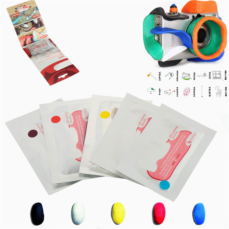 new arrival 3 pack repair stick fix repair moldable silicone rubber putty waterproof home supply diy 5color