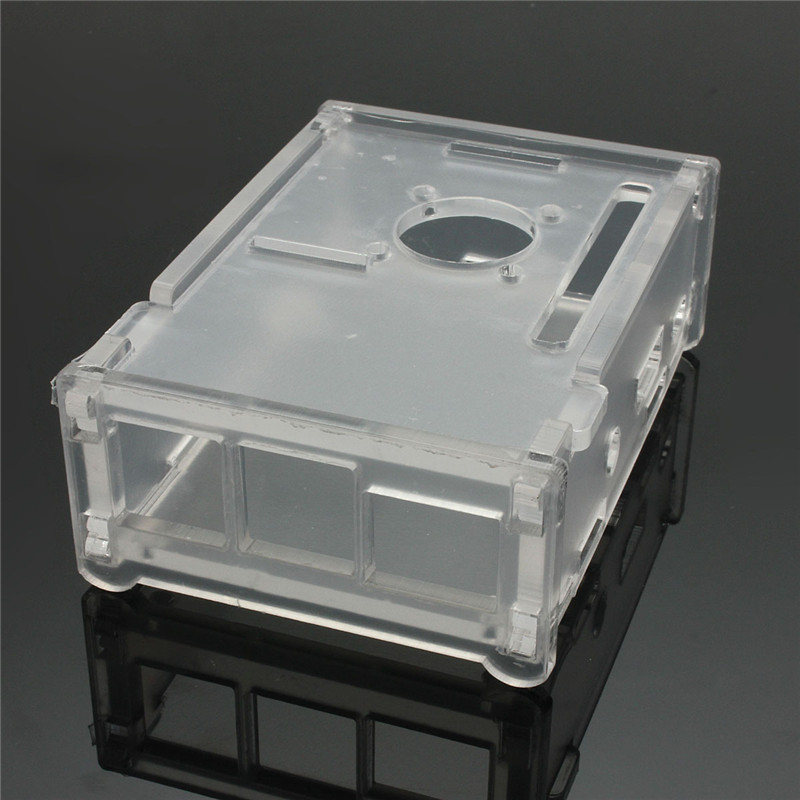 new arrival transparent clear acrylic case shell enclosure box for raspberry pi model b+