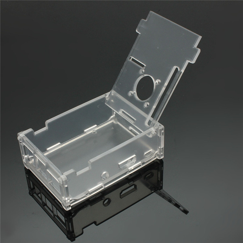 new arrival transparent clear acrylic case shell enclosure box for raspberry pi model b+
