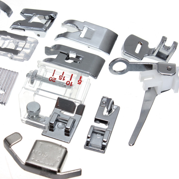 new arrvial!!!15pcs domestic sewing machine foot feet presser new presser for brother janome toyota singer