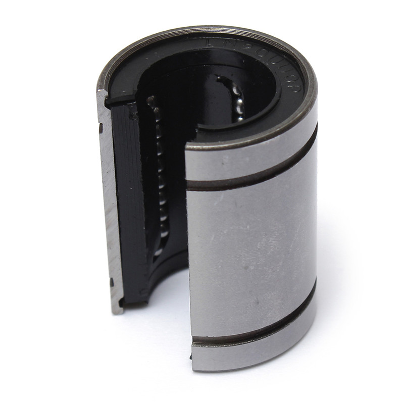 new arrvial!!! 1x 1pc lm20uuop 20mm shaft round open type linear ball bearing steel silver new