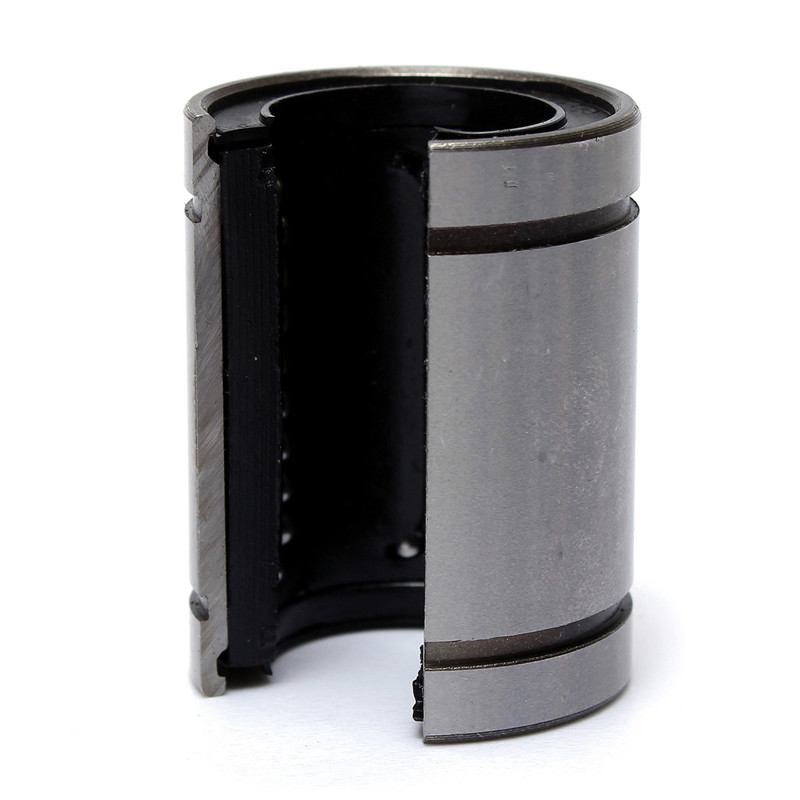 new arrvial!!! 1x 1pc lm20uuop 20mm shaft round open type linear ball bearing steel silver new
