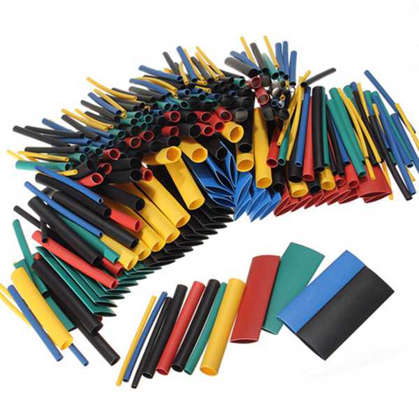 new arrvial!! 280pcs assortment ratio 2:1 heat shrink tubing tube sleeving wrap kit with box colorful