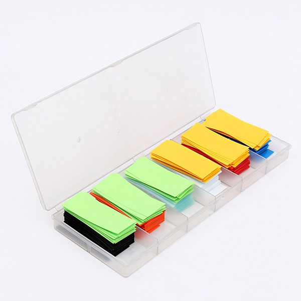 new arrvial!!! 280pcs colorful 29.5mm 18.5mm pvc heat shrink tubing tube for 18650 18500 battery insulation materials elements