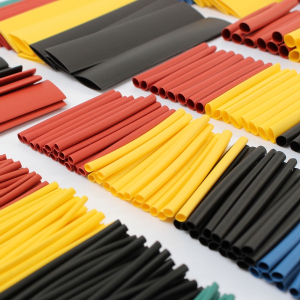 new arrvial!!! 328pcs 8 sizes polyolefin 2:1 halogen- heat shrink tubing tube sleeving new