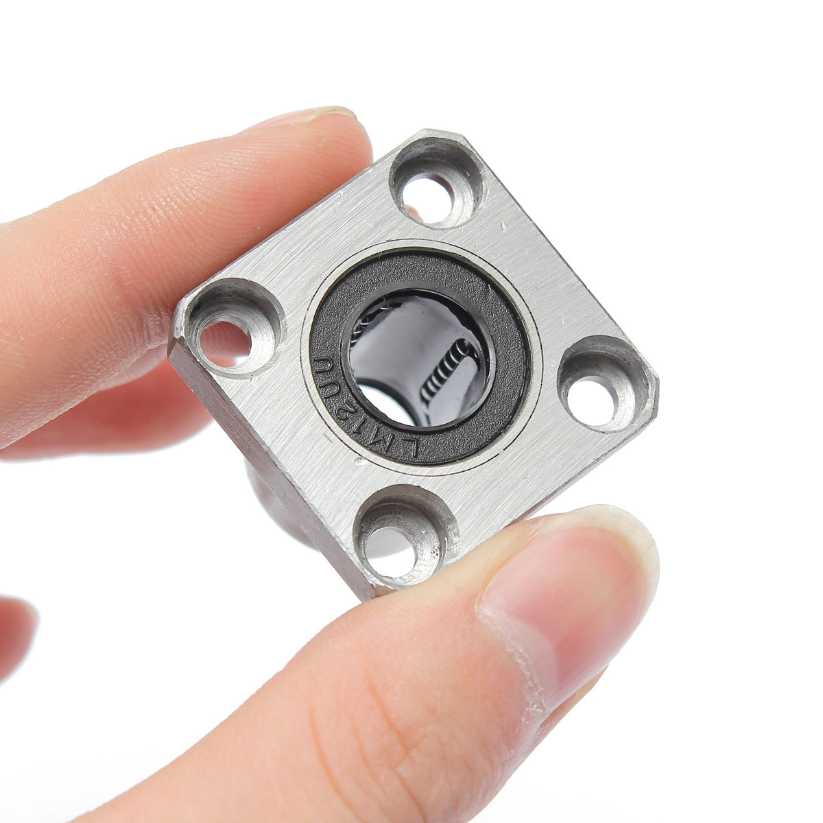 new arrvial!! metric 12mm inner diameter lmk12uu square flange type straight line linear bearings steel