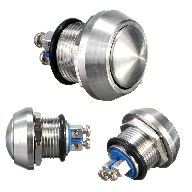new arrvial!!! stainless steel 2a 36v 12mm momentary push metal button switch screw terminals new arrvial!!! stainless steel 2a 36v 12mm momentary push metal button switch screw terminals