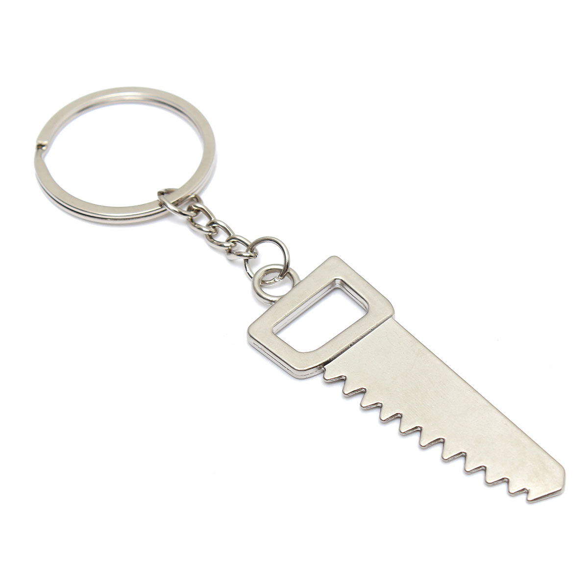new cute mini metal keyring keychain hand tool of rip saw keyfob key ring gift