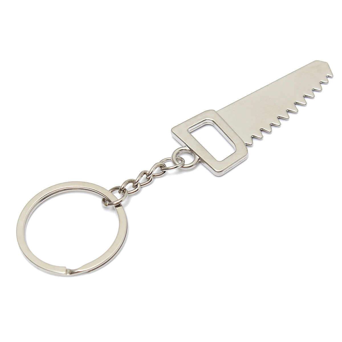 new cute mini metal keyring keychain hand tool of rip saw keyfob key ring gift