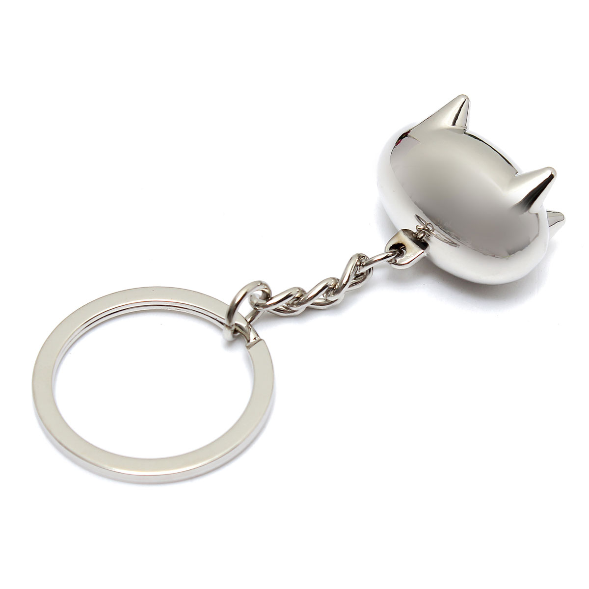new cute mini pig pendant keyring ring keyfob keychain love gift pocket silver