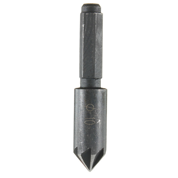 new high standard best promotion hcs 10mm countersink drill bit set 7 flute counter sink chamfer cutter 1/4" hex shank