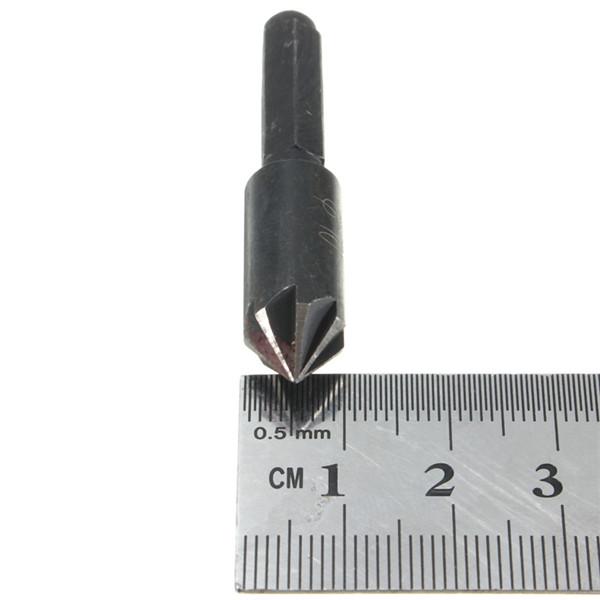 new high standard best promotion hcs 10mm countersink drill bit set 7 flute counter sink chamfer cutter 1/4" hex shank