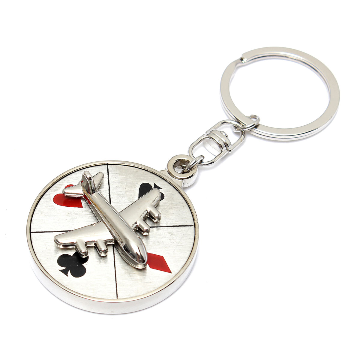 new mini aircraft airplane model metal pendant keyring keyfob keychain for creative gift