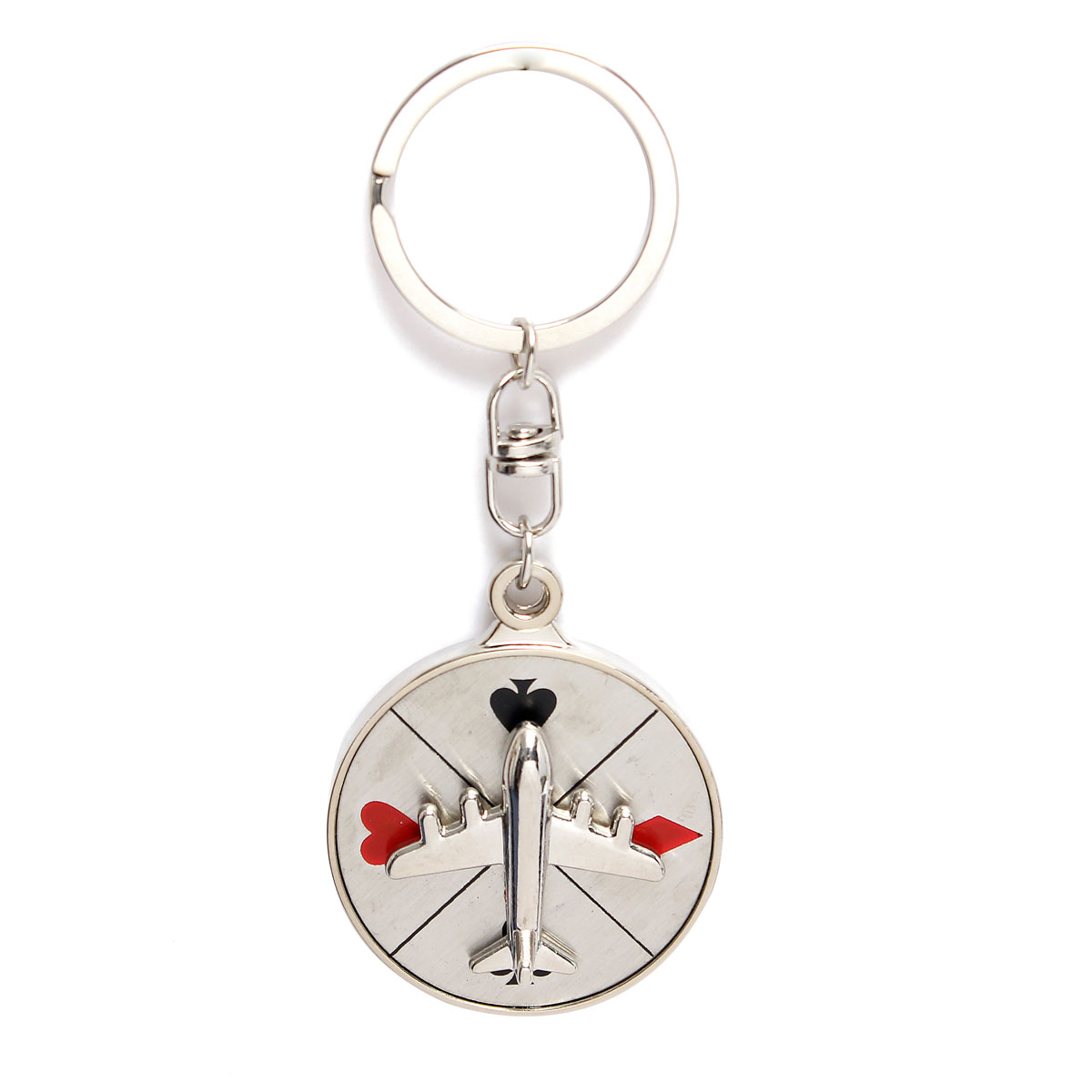 new mini aircraft airplane model metal pendant keyring keyfob keychain for creative gift