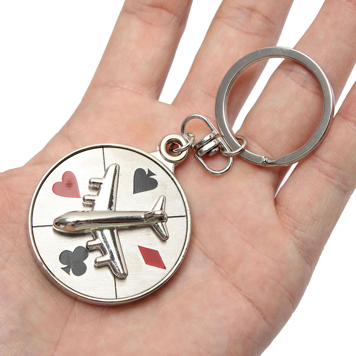new mini aircraft airplane model metal pendant keyring keyfob keychain for creative gift