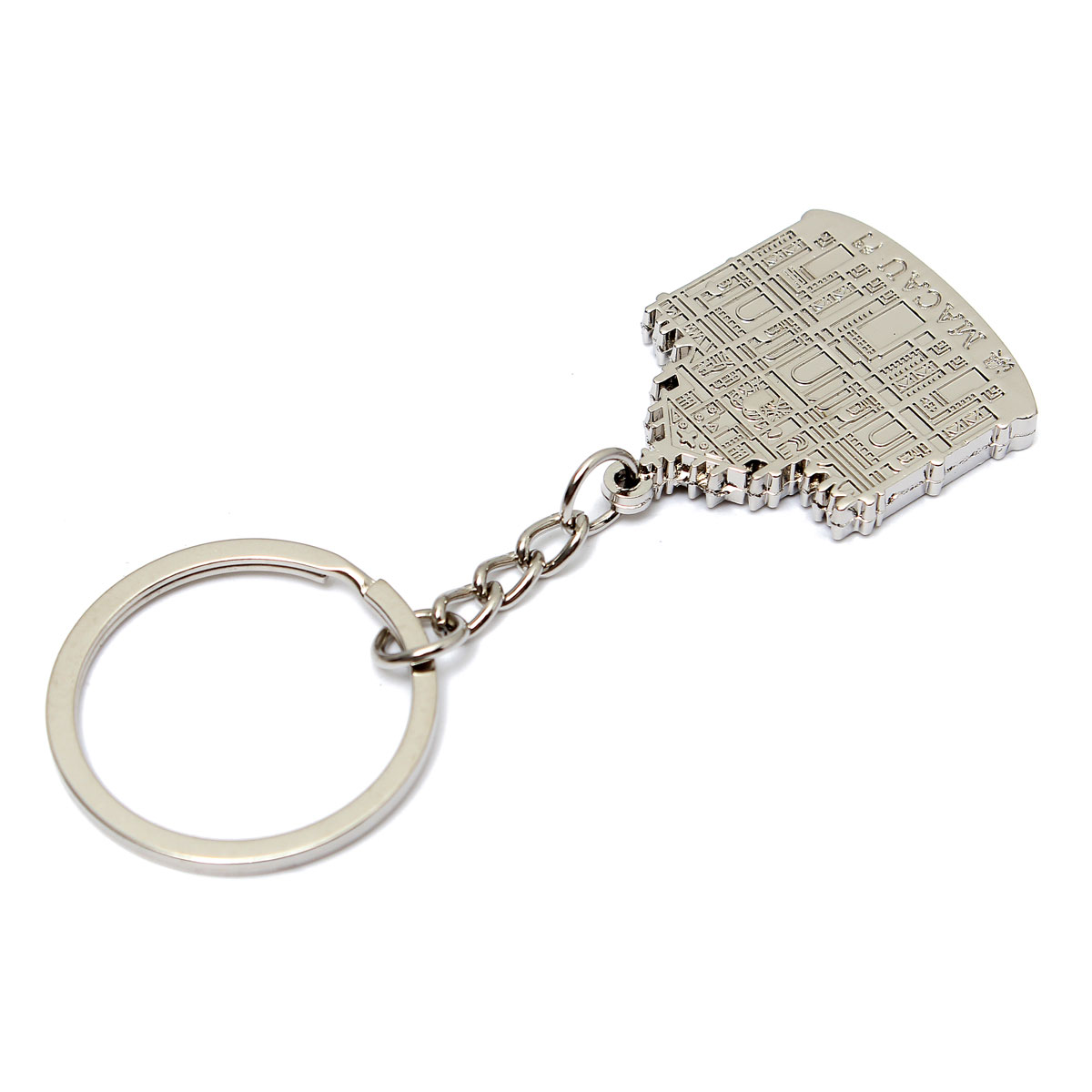 new mini building model metal key ring keyfob keychain for creative gift pocket bag