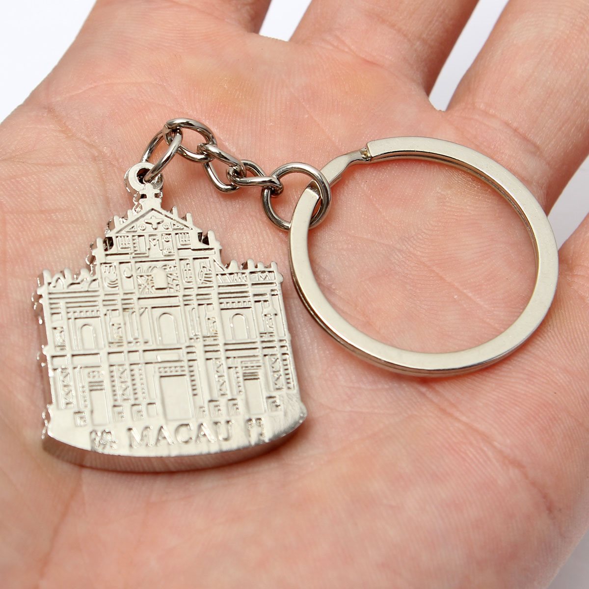 new mini building model metal key ring keyfob keychain for creative gift pocket bag