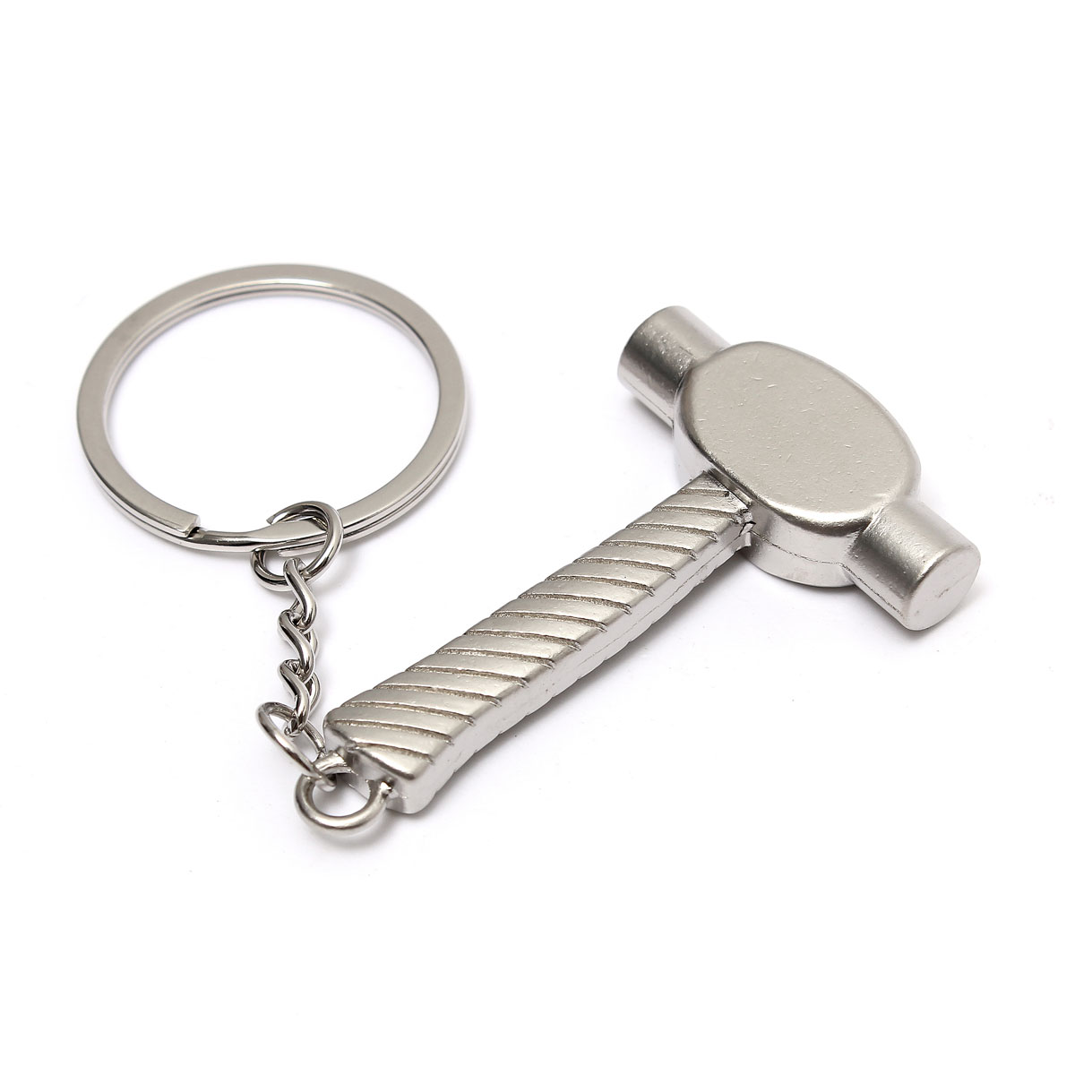 new mini hammer shaped metal pendant keyring key ring keyfob keychain for creative gift