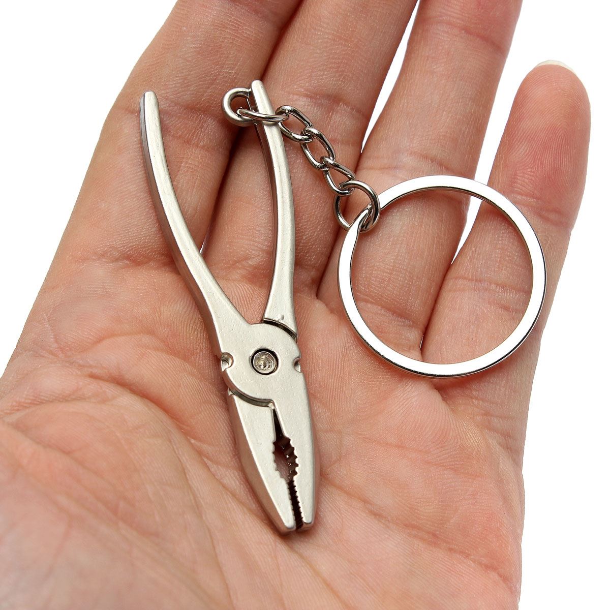 new mini plier shaped metal pendant keyring key ring keyfob keychain for creative gift