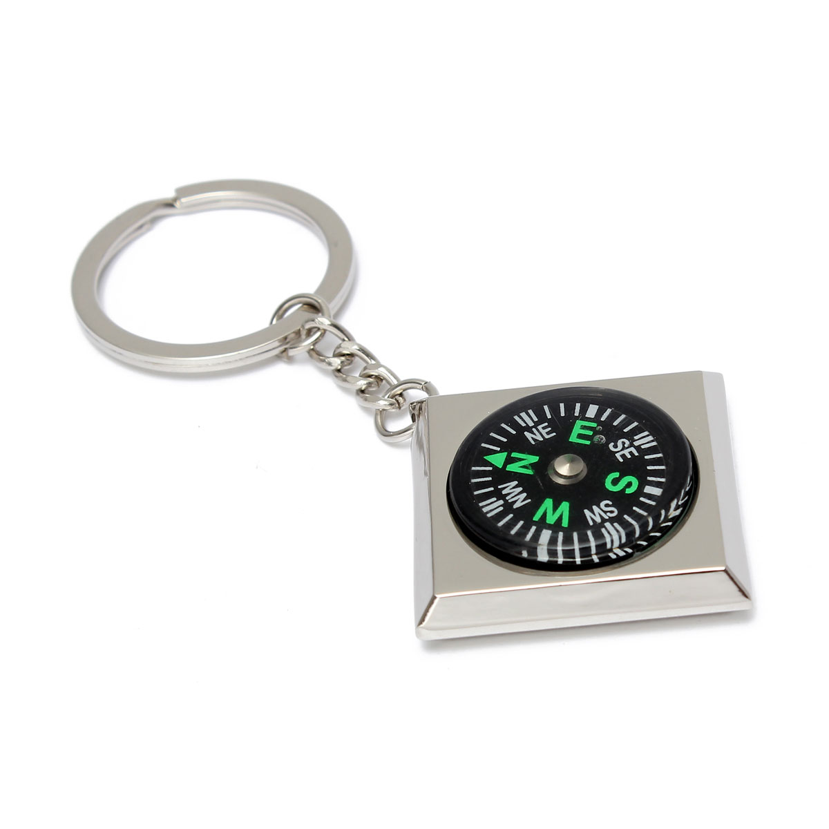 new mini rhombus model metal pendant key ring keyfob keychain for creative gift