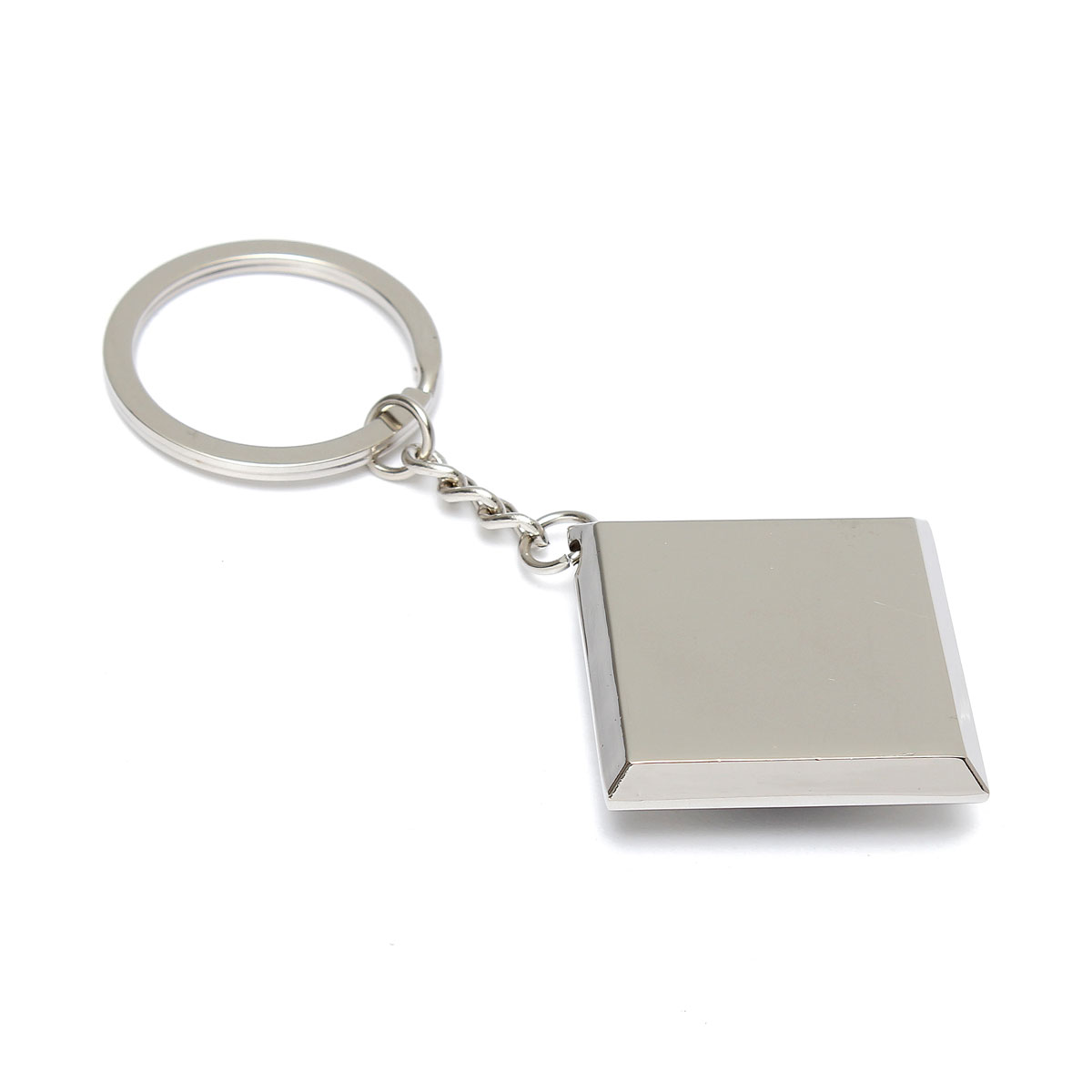new mini rhombus model metal pendant key ring keyfob keychain for creative gift