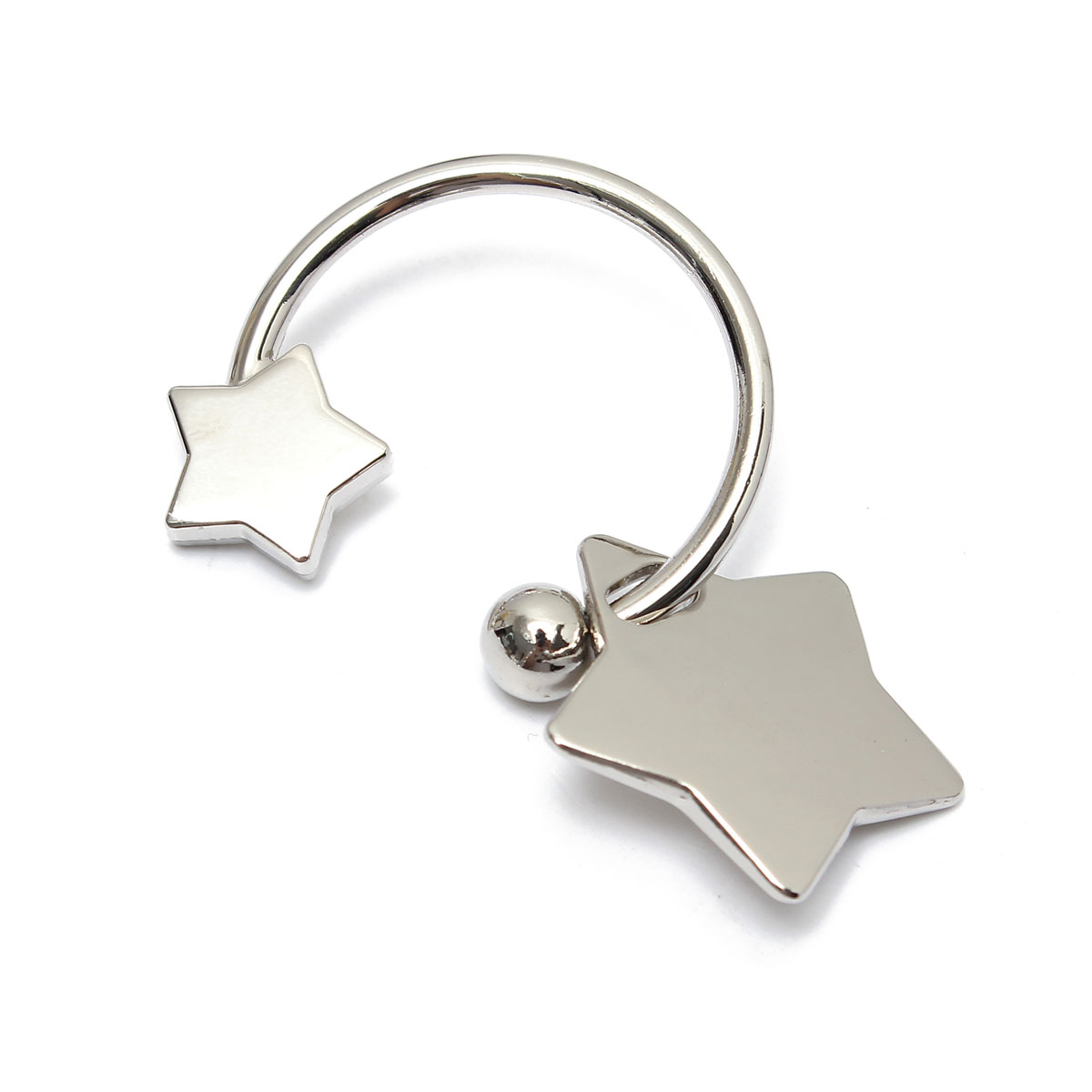 new mini stars shaped metal pendant keyring key ring keyfob keychain for creative gift