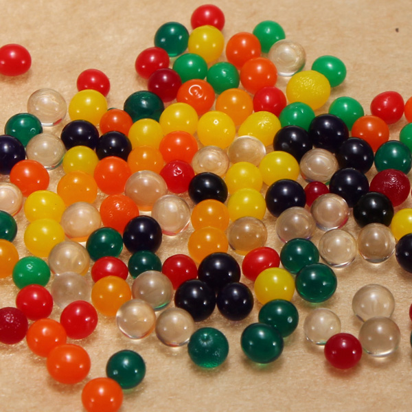 new novelty colorful magic pearl shaped crystal soil hydrogel water beads mud grow magic jelly balls wedding 13 colops