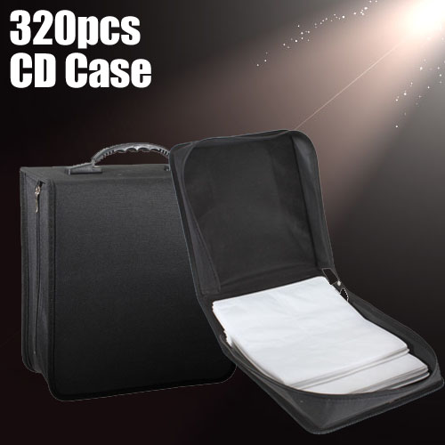 new portable 320 capacity cd dvd media storage holder carry bag case durable black new portable 320 capacity cd dvd media storage holder carry bag case durable black