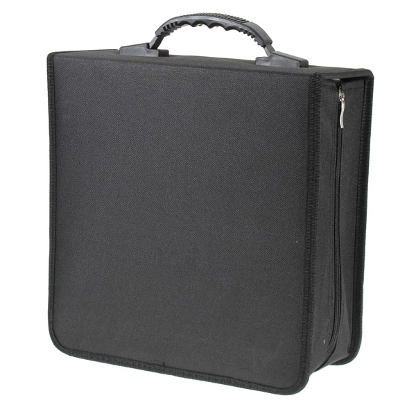 new portable 320 capacity cd dvd media storage holder carry bag case durable black