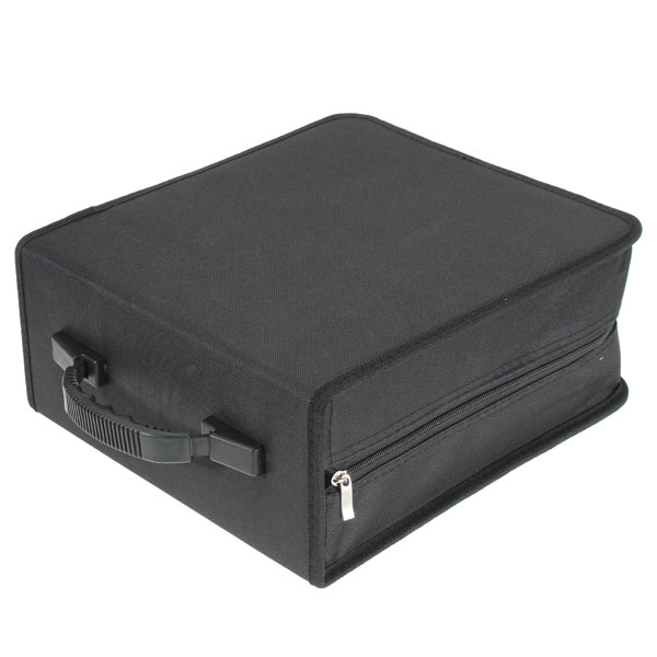 new portable 320 capacity cd dvd media storage holder carry bag case durable black