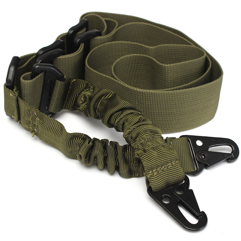 nylon multi-function adjustable two point tactical rifle sling hunting gun strap outdoor airsoft mount bungee system kit