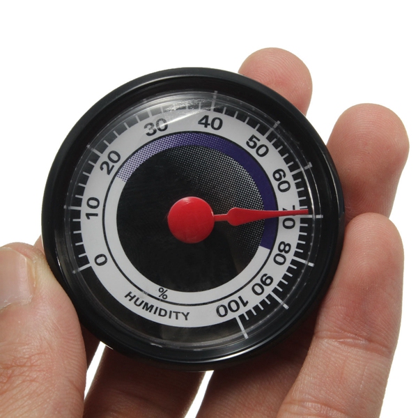 portable mini hygrometer humidity meter 0%- accurate indoor outdoor durable analog thermometer power