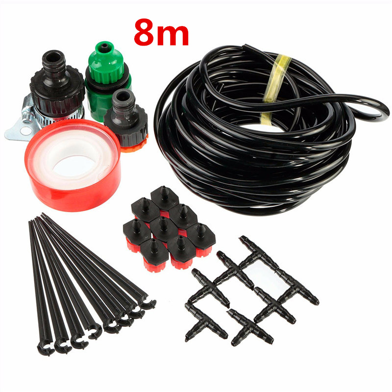 selling diy adjustable micro drip irrigation system plant self watering outdoor garden hose kits tool 8m/15m watering kits selling diy adjustable micro drip irrigation system plant self watering outdoor garden hose kits tool 8m/15m watering kits