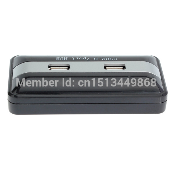 speed usb 2.0 7 ports hub extension cable adapter splitter for laptop notebook computer
