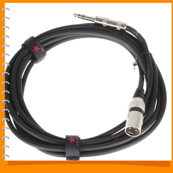 15ft length shielded balanced xlr to 6.3mm plug electric guitar instrument audio cable cord 15ft length shielded balanced xlr to 6.3mm plug electric guitar instrument audio cable cord
