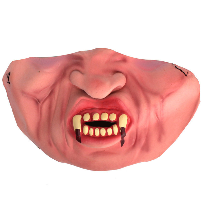 2015 fashion design funny half face masks costume party theater prop latex rubber comical mask cosplay halloween