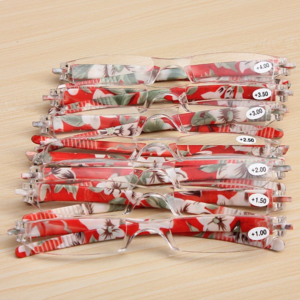 2015 new new design unisex trendy rimless plastic reading glasses presbyopic glasses case +1.0 1.5 2.0 2.5 3.0 3.5 4.0