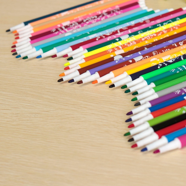 36pcs/set est and newest colors set watercolor pens kit cute drawing pen washable ink maker fit for children
