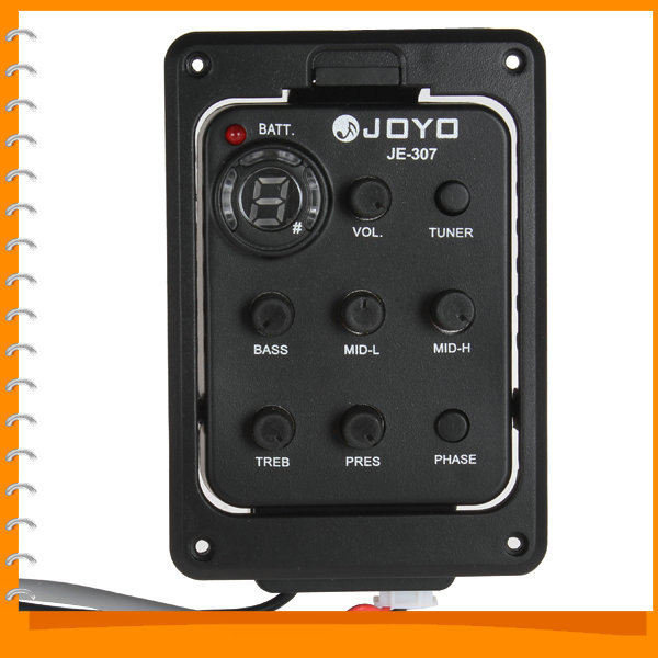 joyo je-307 5 band eq equalizer preamp electric guitar pickup pick ups with digital tuner guitar accessories joyo je-307 5 band eq equalizer preamp electric guitar pickup pick ups with digital tuner guitar accessories