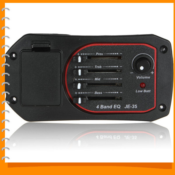 joyo je-35 4 band eq digital bass electric guitar preamp pickup pick ups with low battery light guitar accessories joyo je-35 4 band eq digital bass electric guitar preamp pickup pick ups with low battery light guitar accessories